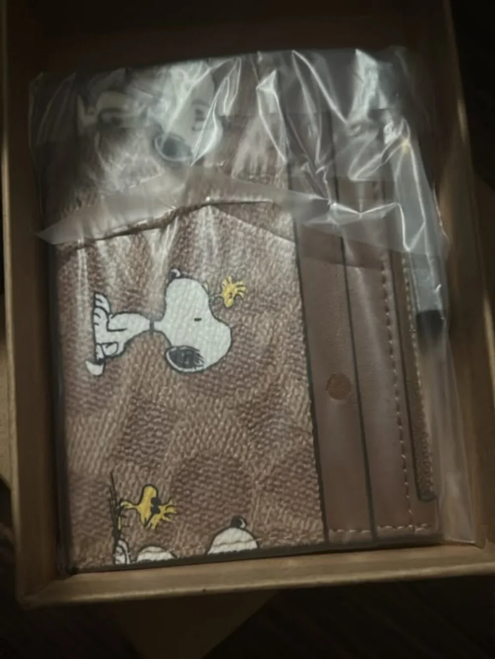 Coach x Peanuts Mini Skinny ID Case Signature Canvas with Snoopy Print CBT14 – N